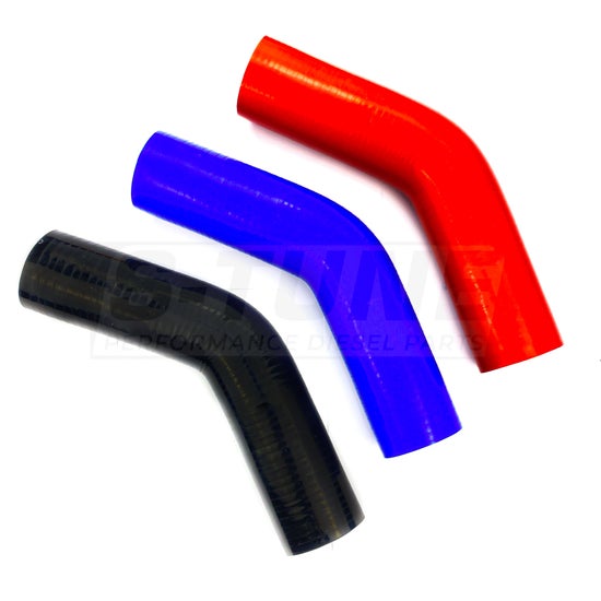 63mm - 57mm (2.5"-2.25") 45 Reducer Silicone Elbow