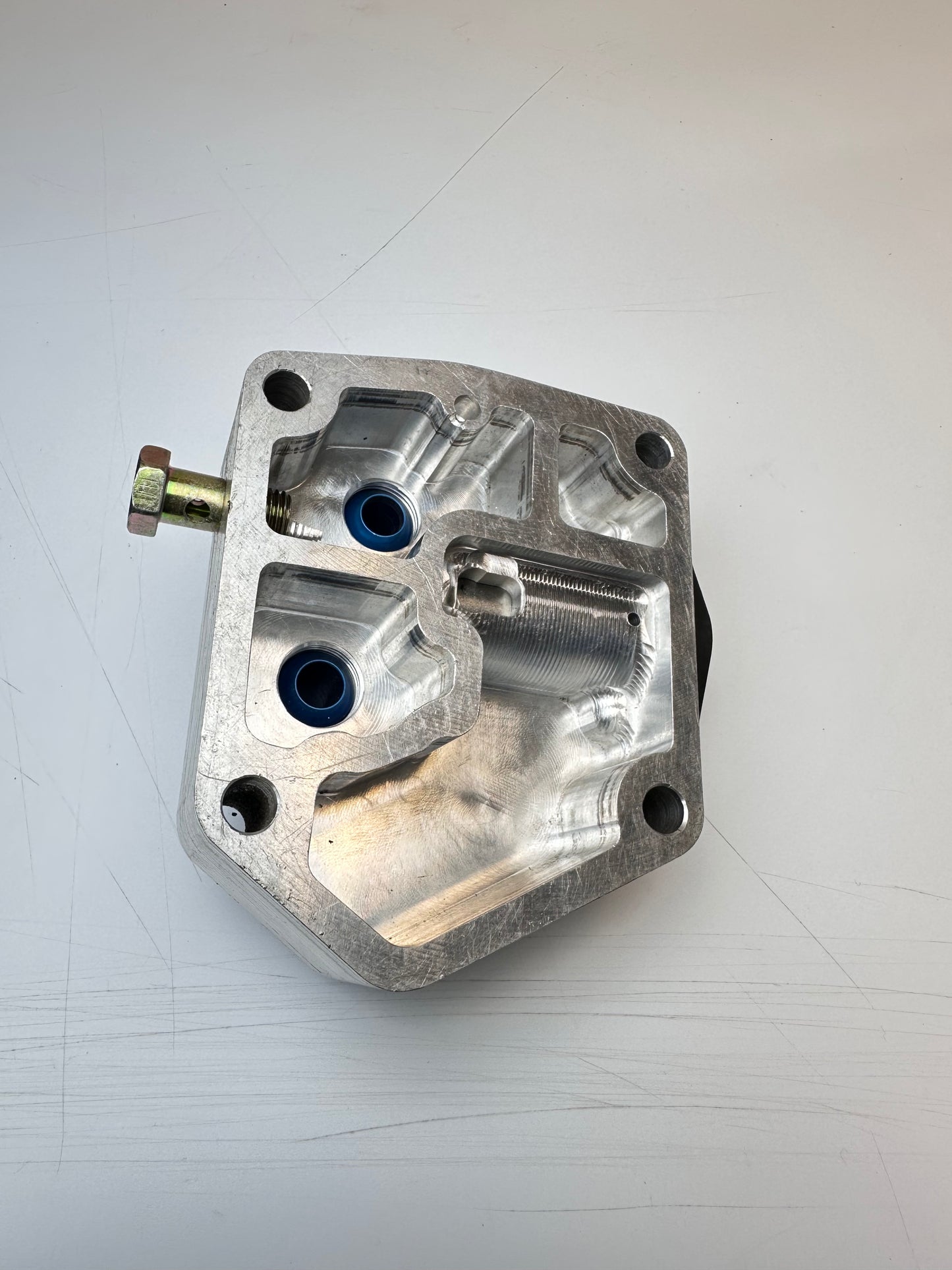 Billet Oil Cooler Plate Fabia Polo Ibiza Remote Oil Cooler Plate (USED)