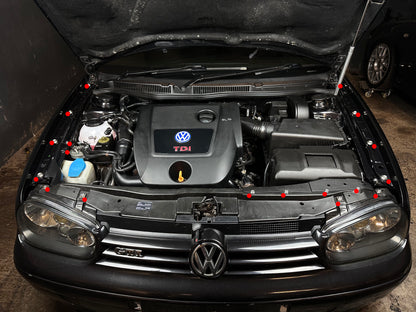MK4 Platform Engine Bay Stainless Bolt Kit